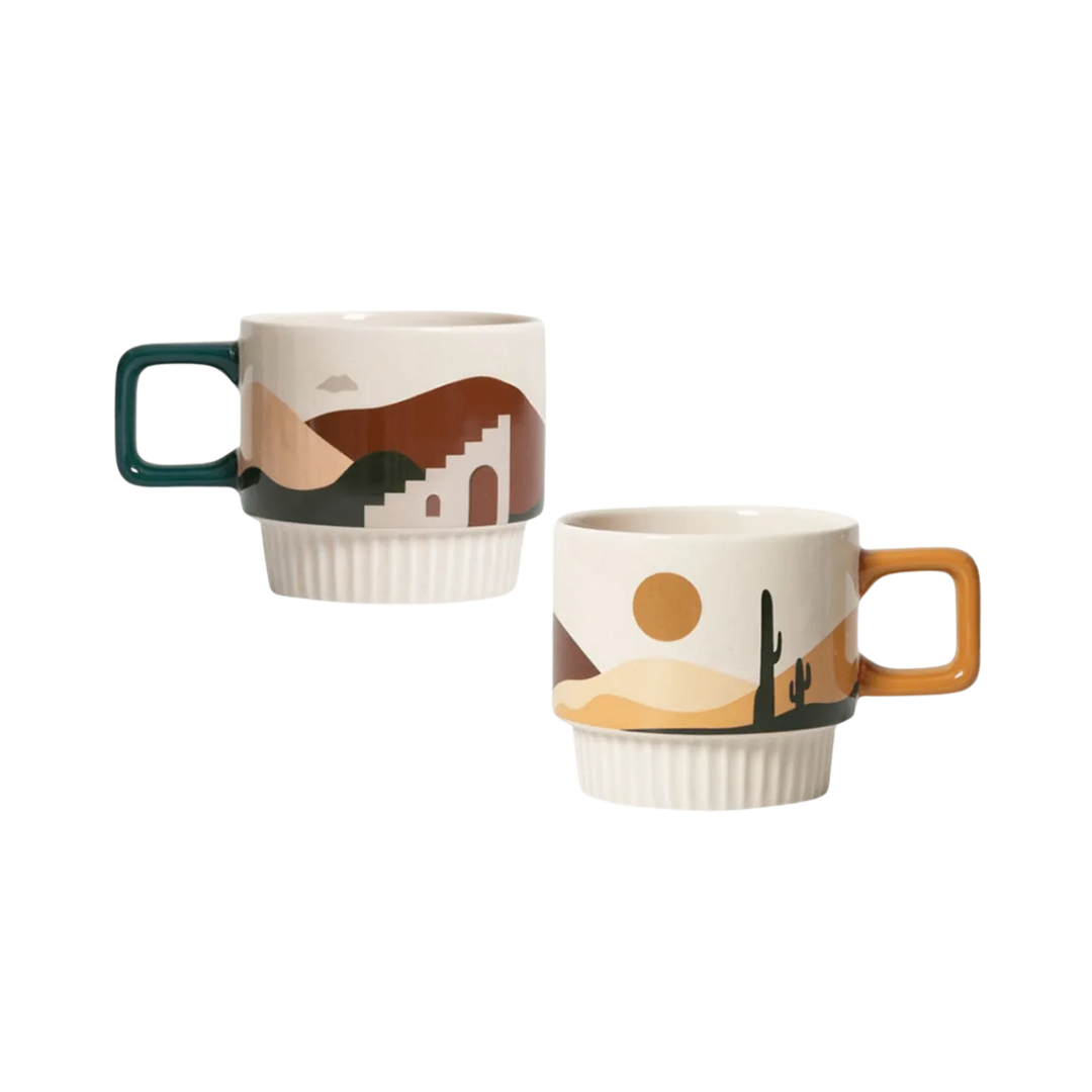 Handcrafted Ceramic Artisan Mug, Desert Vibe