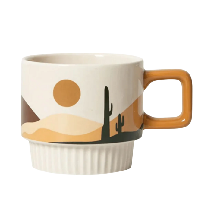 Handcrafted Ceramic Artisan Mug, Desert Vibe