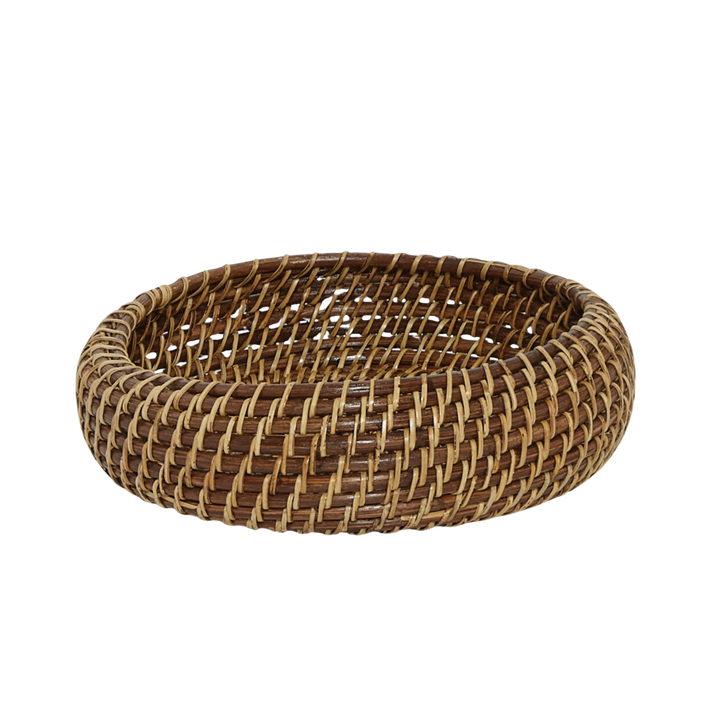 Handcrafted Rattan Fruit Bowl 10"