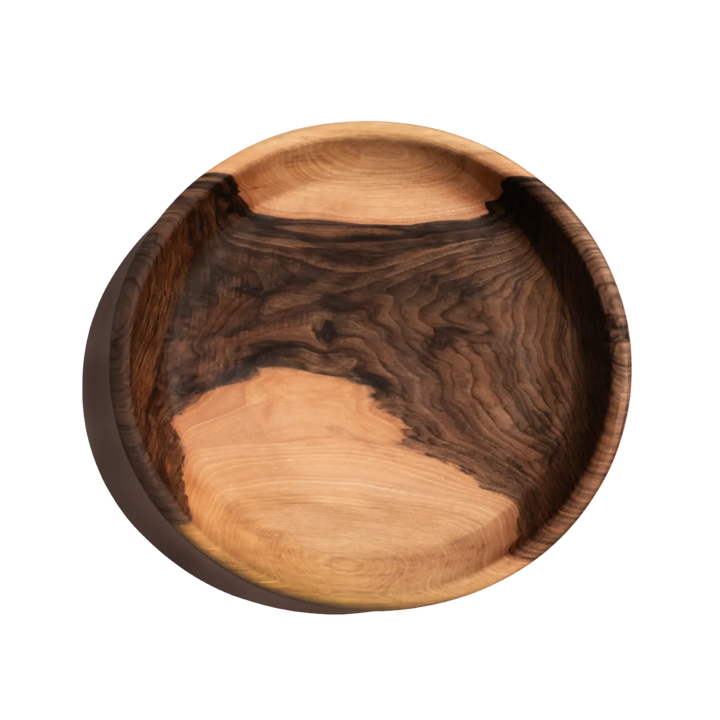 Handcrafted Walnut Wood Ottoman Tray