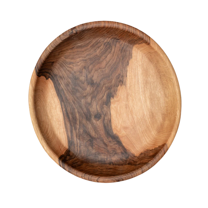 Handcrafted Walnut Wood Ottoman Tray