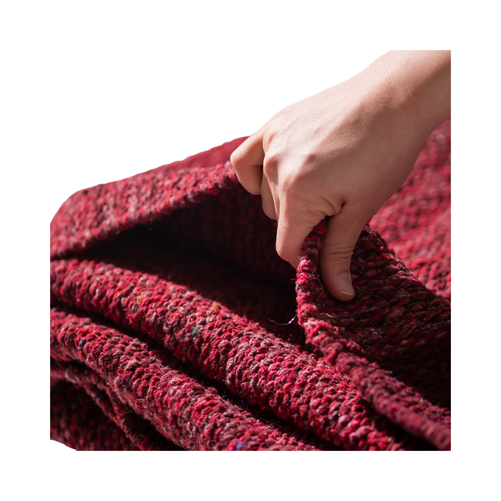 Handloomed Solid Color Area Rug