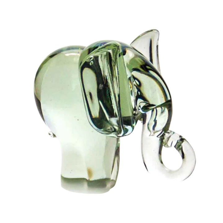 Handmade Glass Elephant Figurine