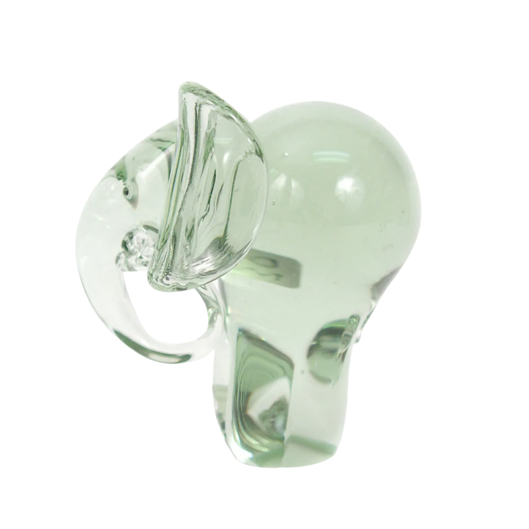 Handmade Glass Elephant Figurine