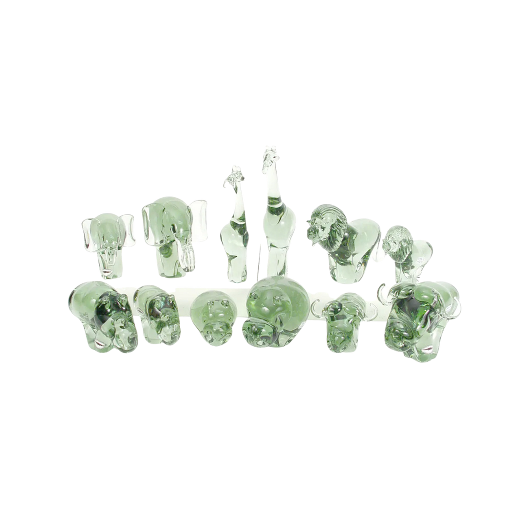 Handmade Glass Elephant Figurine