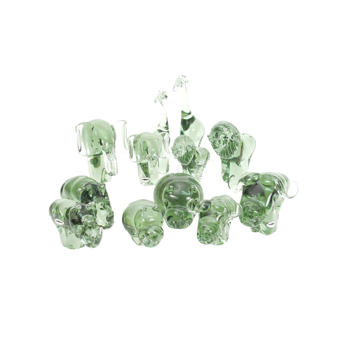 Handmade Glass Elephant Figurine