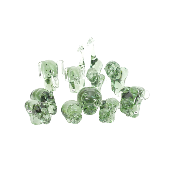 Handmade Glass Elephant Figurine