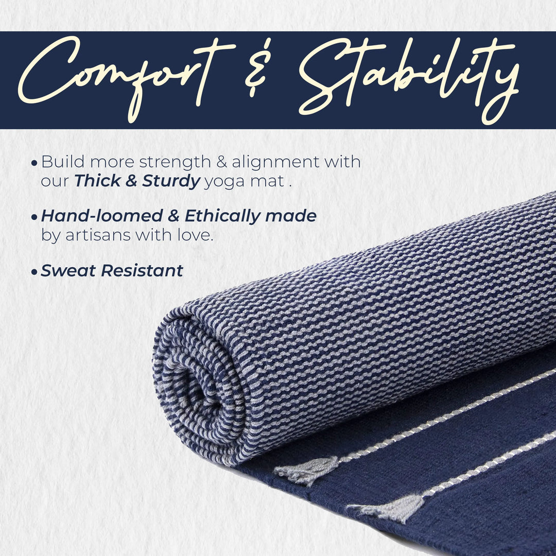 Handcrafted Cotton Yoga Mat