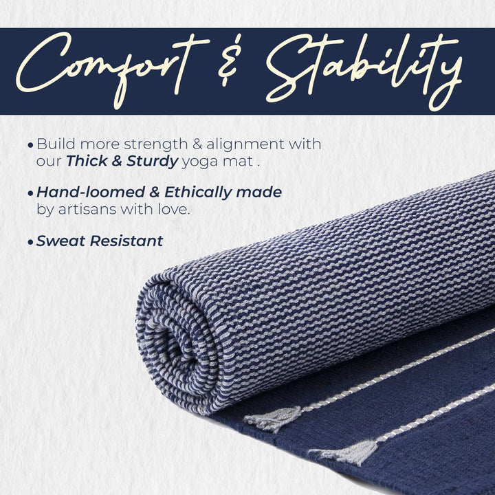 Handcrafted Cotton Yoga Mat