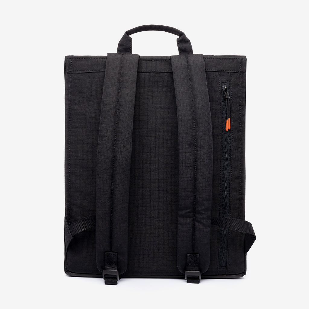 Fair-Trade Handcrafted XL Laptop Backpack, 16.8L, Black
