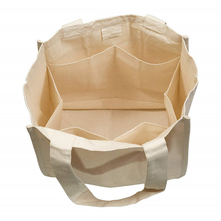 Plastic-Free Unbleached Canvas Tote, 16" x 12" x 7"