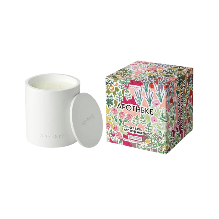 Holy Basil Rosewater Soy Candle