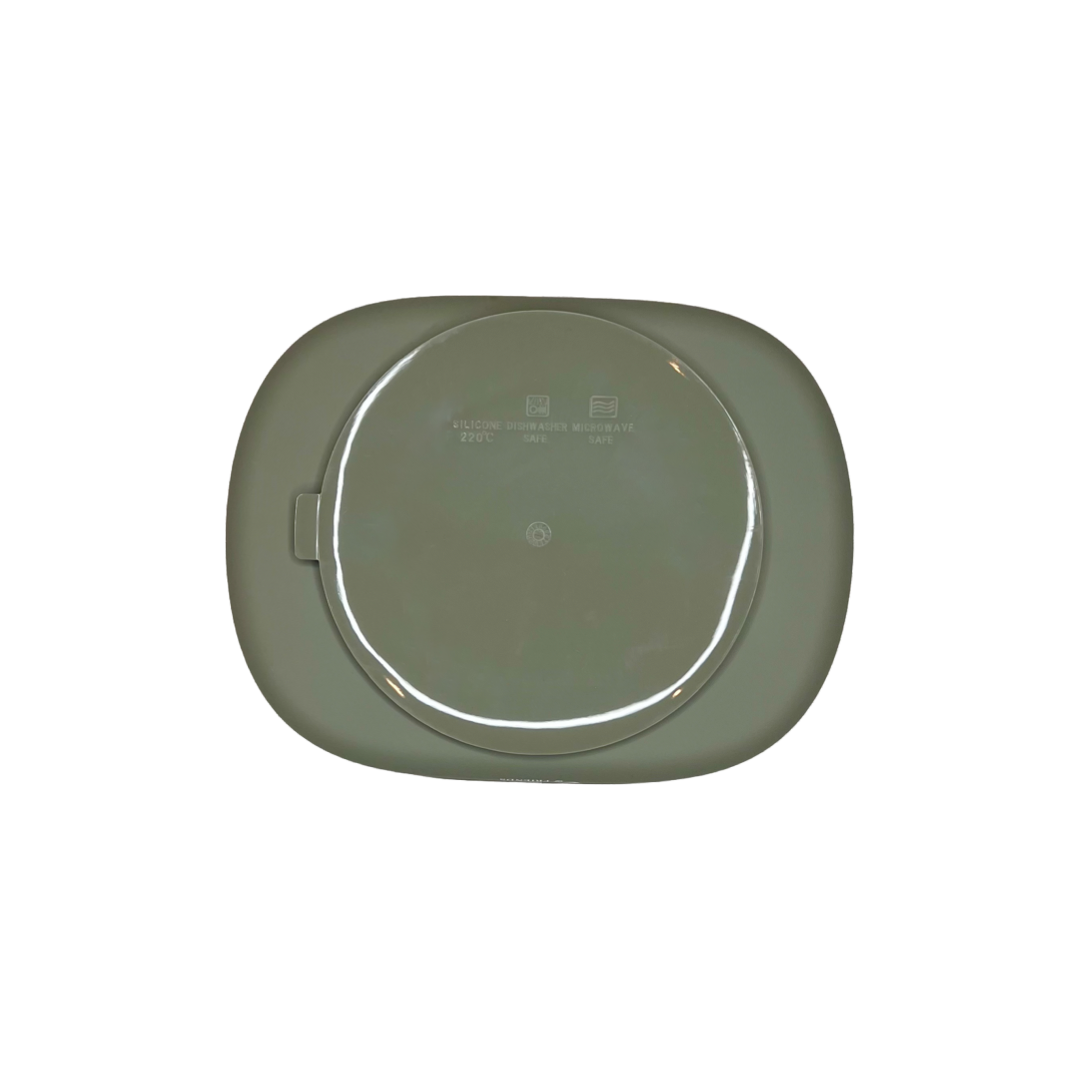 Non-Toxic Silicone Baby Feeding Plate with Dividers