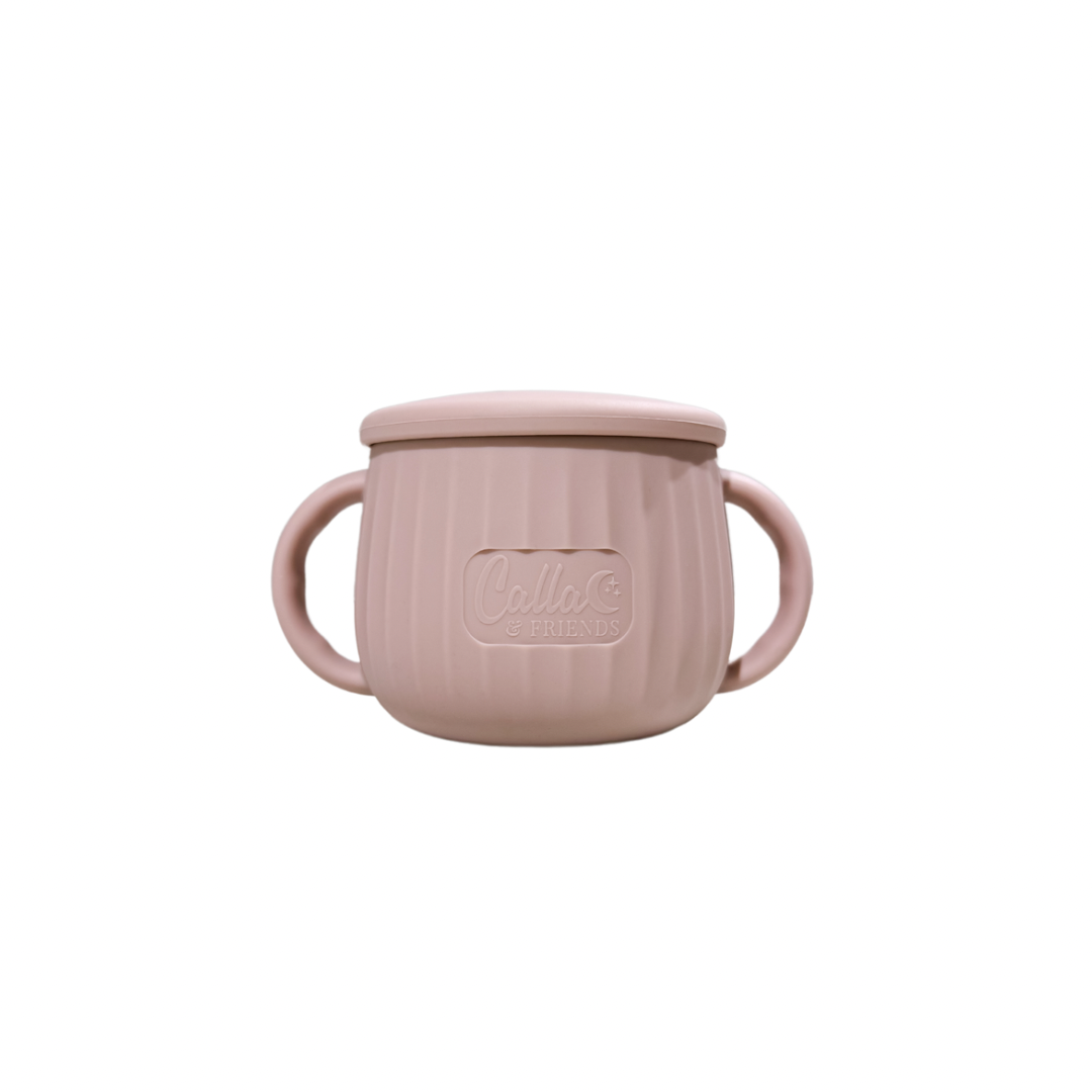 Non-Toxic Silicone Toddler Snack Cup with Lid