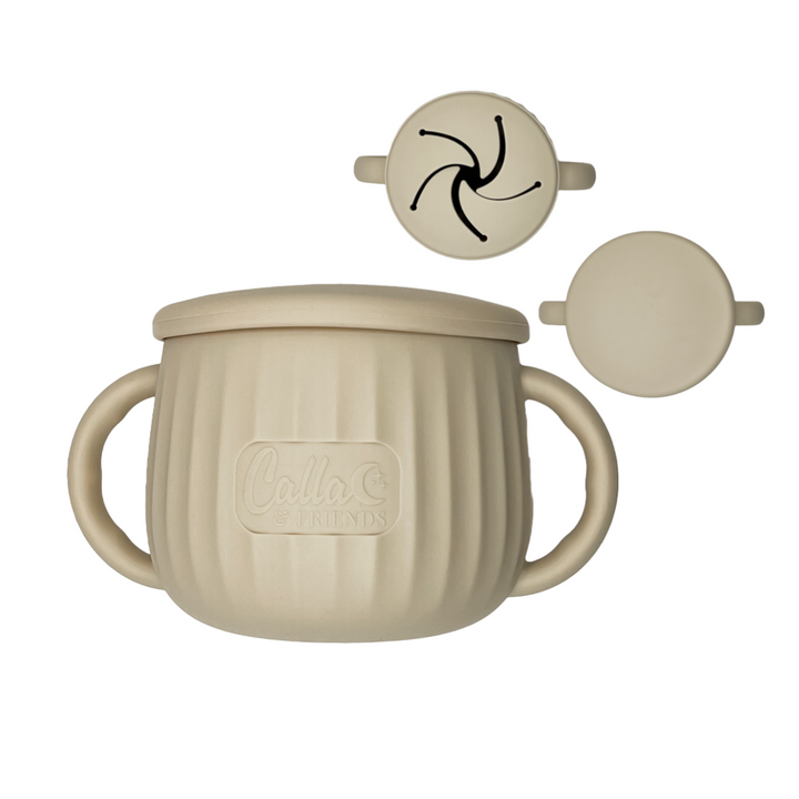 Non-Toxic Silicone Toddler Snack Cup with Lid