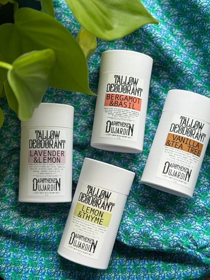 Handcrafted Tallow Biodegradable Deodorant, Aluminum-Free