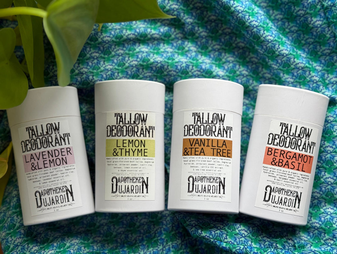 Handcrafted Tallow Biodegradable Deodorant, Aluminum-Free