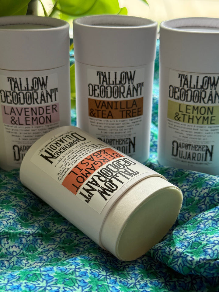 Handcrafted Tallow Biodegradable Deodorant, Aluminum-Free