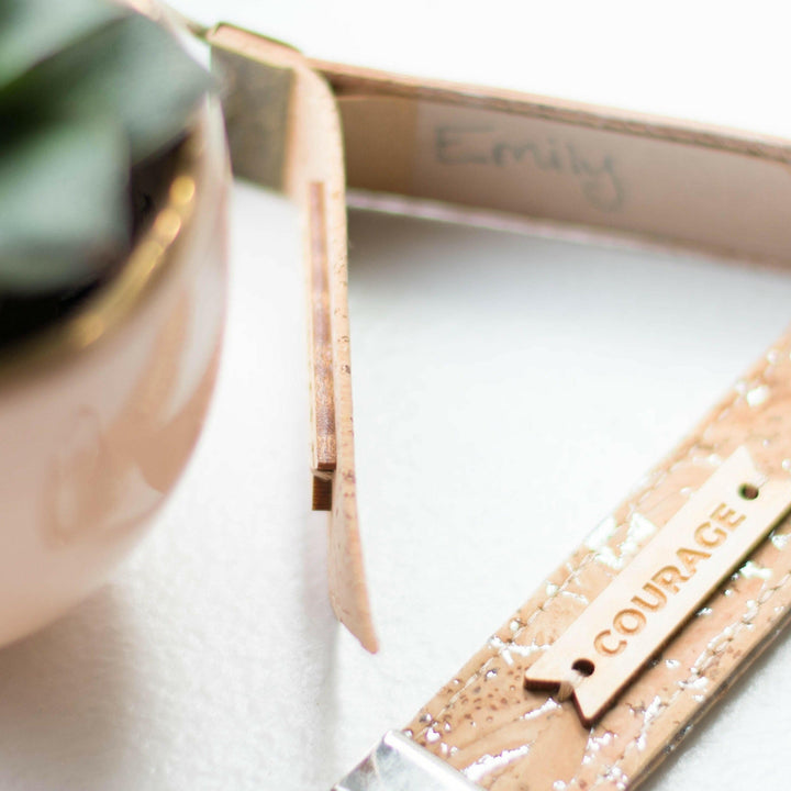 Upcycled Cork Luggage Tag, Water-Resistant, 4.5"