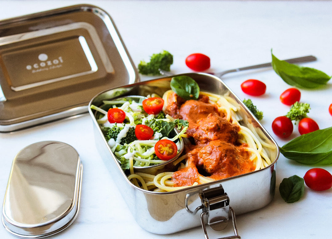 Plastic-Free 18/8 Stainless Steel Food Storage Box, 24 oz.