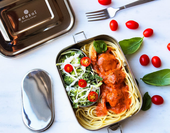 Plastic-Free 18/8 Stainless Steel Food Storage Box, 24 oz.