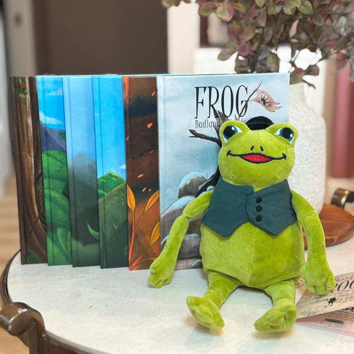 Organic Cotton Frog Plushie &amp; Book Set, 7 Ct.