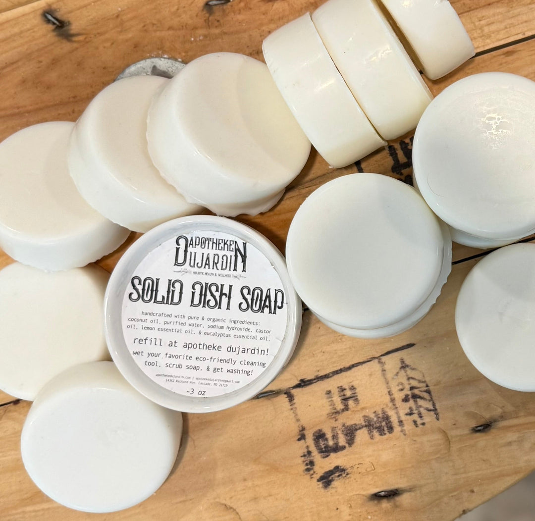 Handcrafted Organic Solid Dish Soap, Non-Toxic