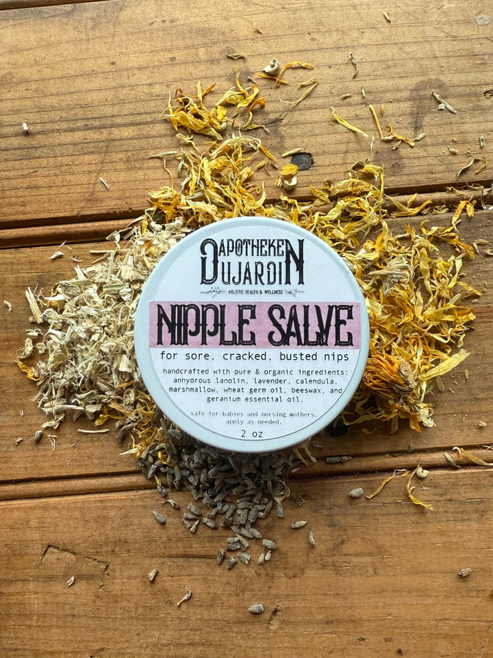 Organic Herbal Nipple Salve, Baby-Safe, 2 oz