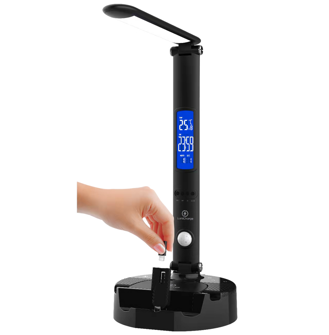 Smart LED Desk Lamp, Wireless Charger &amp; Speaker