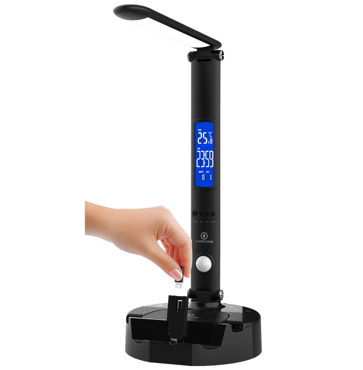 Smart LED Desk Lamp, Wireless Charger &amp; Speaker