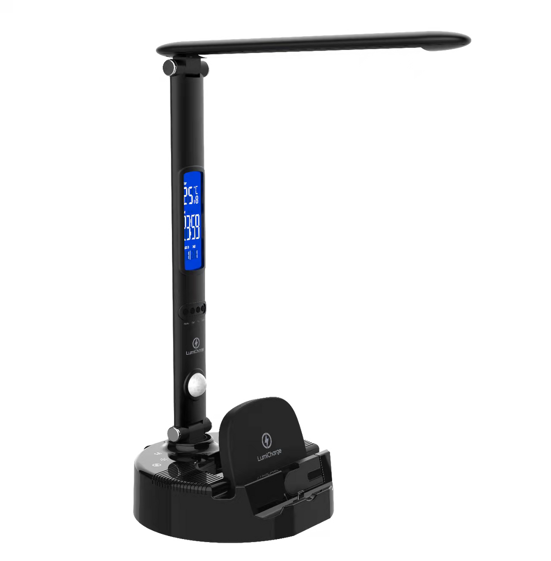 Smart LED Desk Lamp, Wireless Charger &amp; Speaker