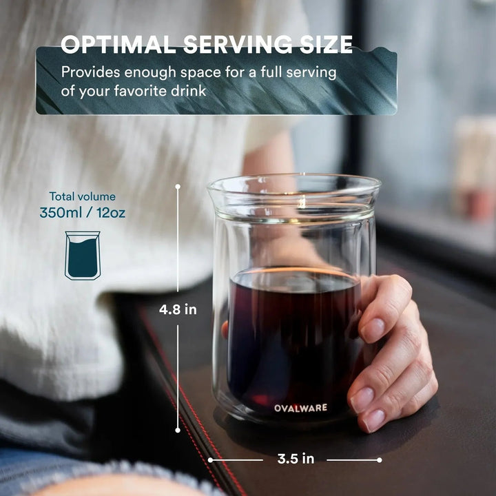 Handcrafted Double-Wall Borosilicate Tasting Glass, 12 oz.