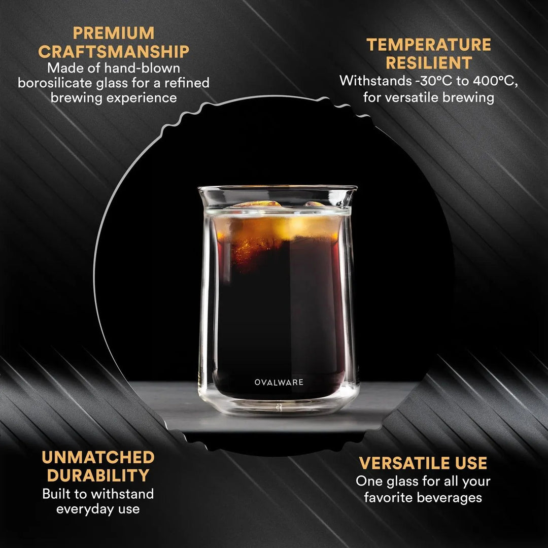 Handcrafted Double-Wall Borosilicate Tasting Glass, 12 oz.