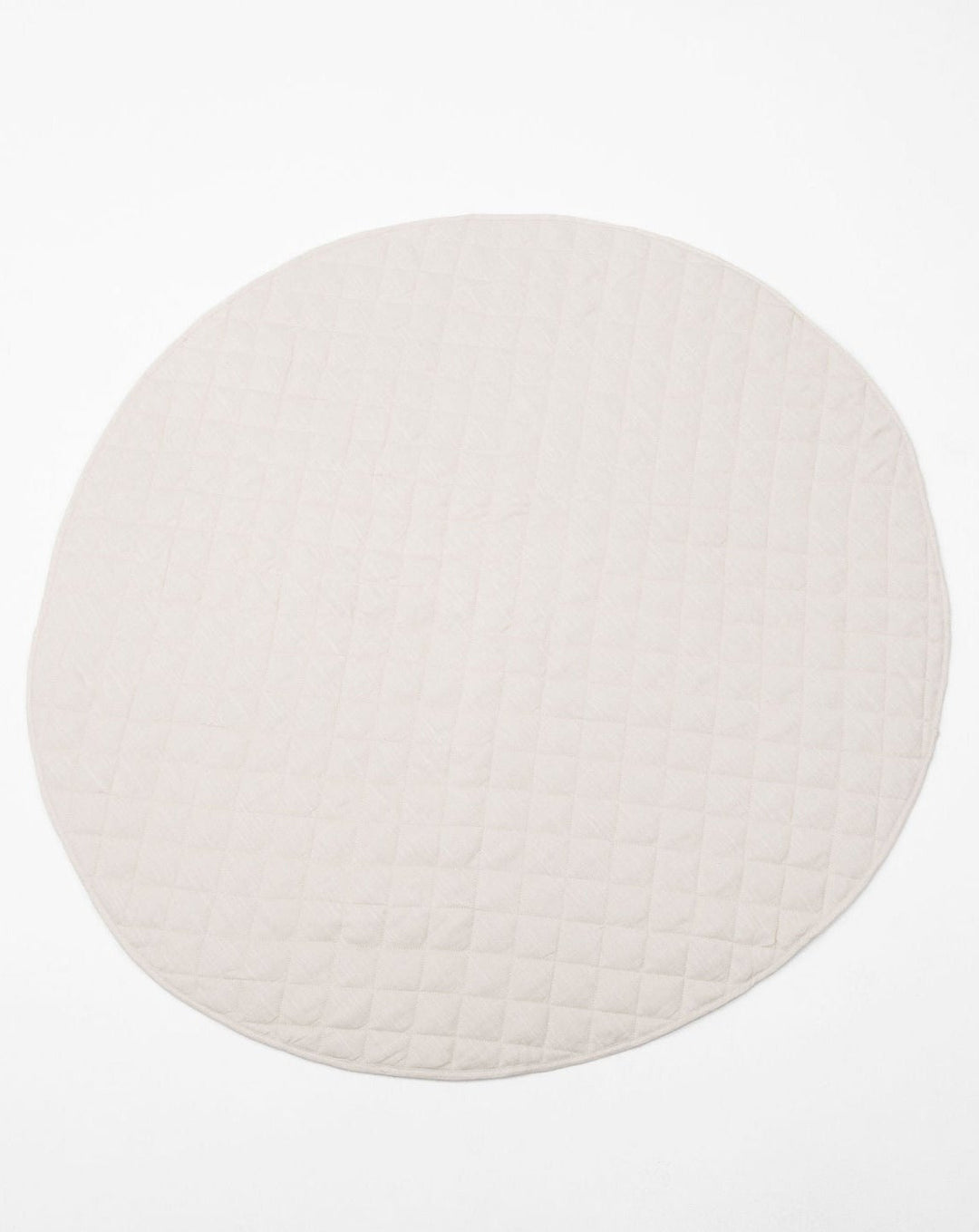 Pure Linen Triple-Padded Round Baby Play Mat