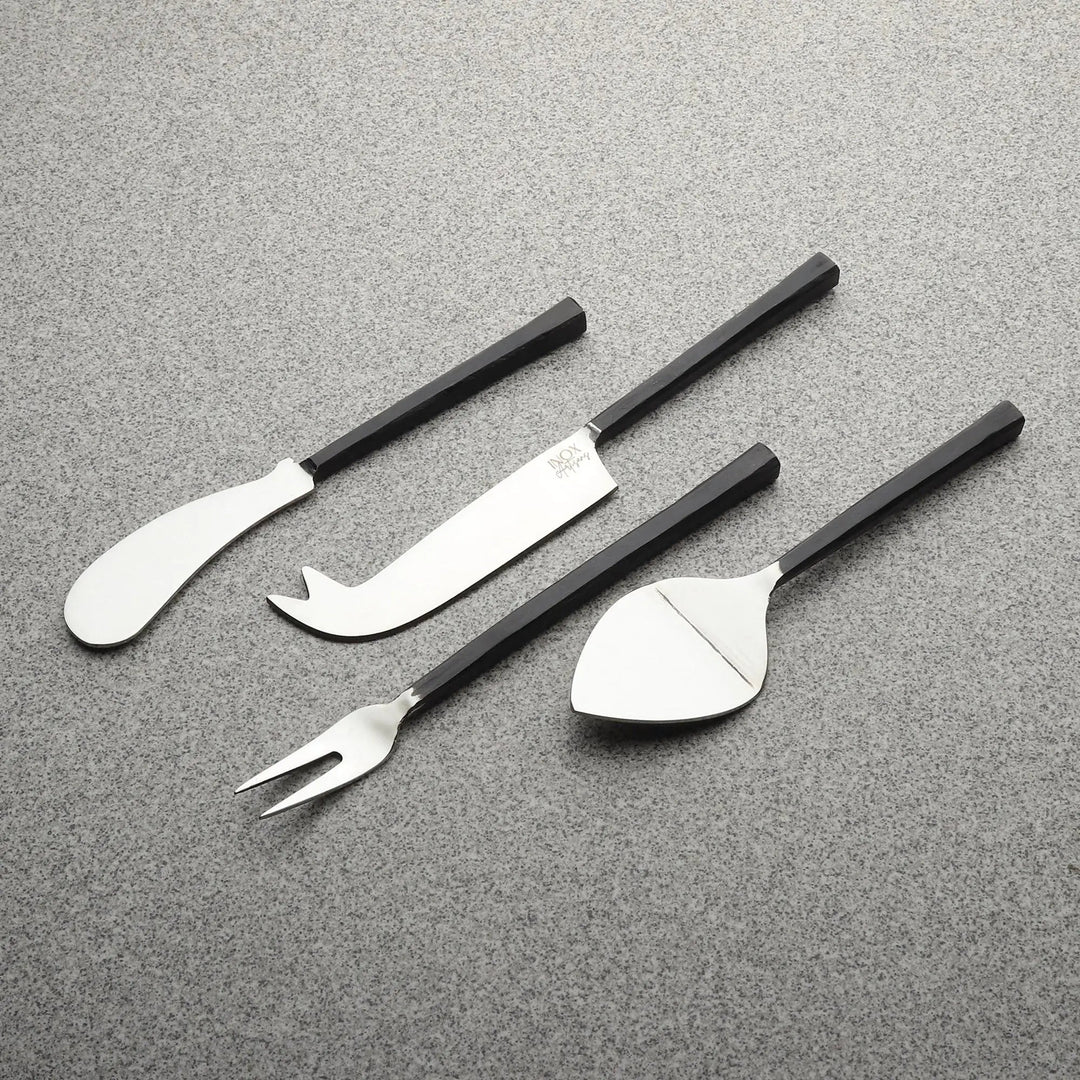 Handcrafted Mirror-Polished Stainless Steel Serveware, 4 Ct.