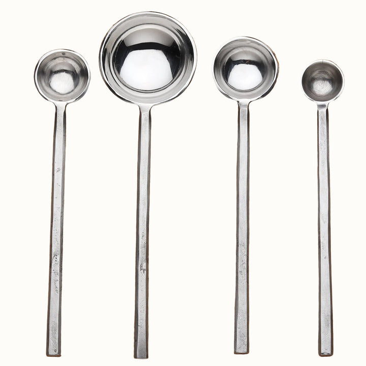Handcrafted Stainless Steel Measuring Spoons, 4 Ct.