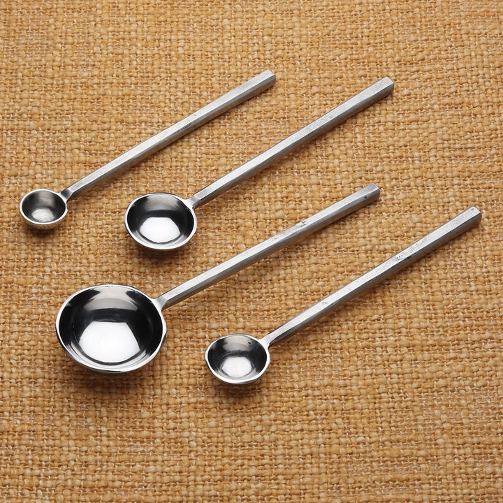 Handcrafted Stainless Steel Measuring Spoons, 4 Ct.