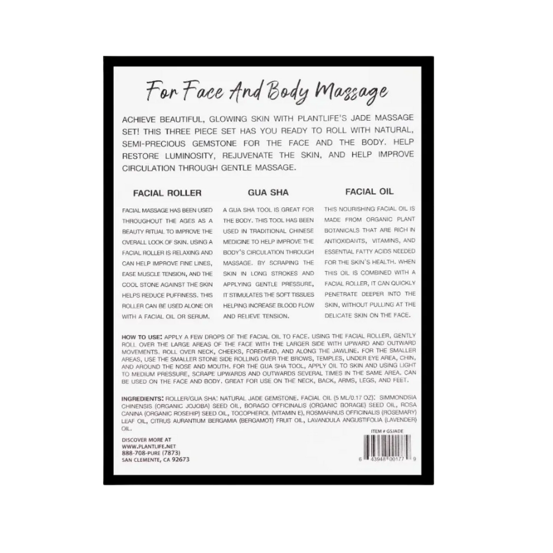 Jade Face Massage Set Trio
