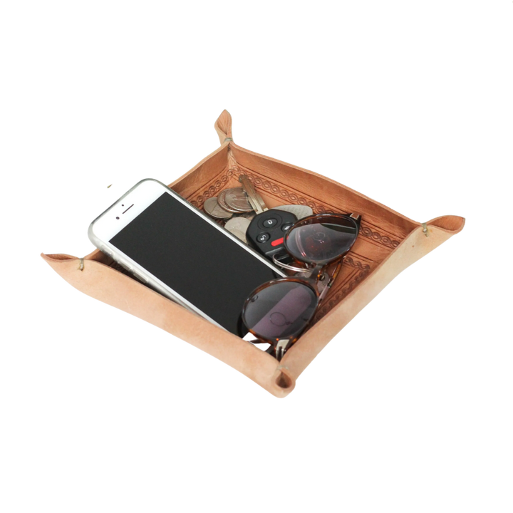 Juniper Artisan Leather Valet Tray
