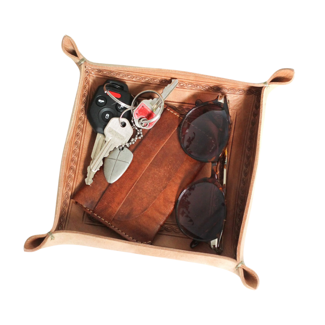 Juniper Artisan Leather Valet Tray