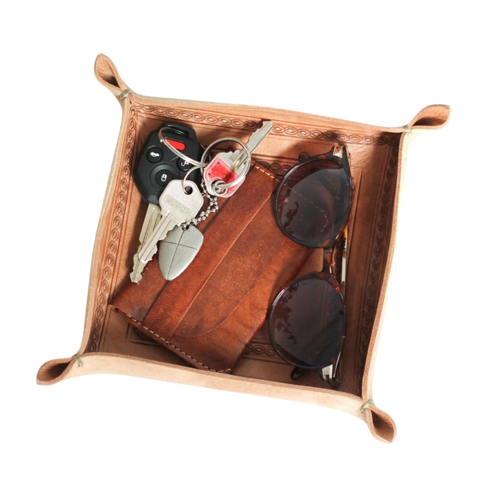 Juniper Artisan Leather Valet Tray