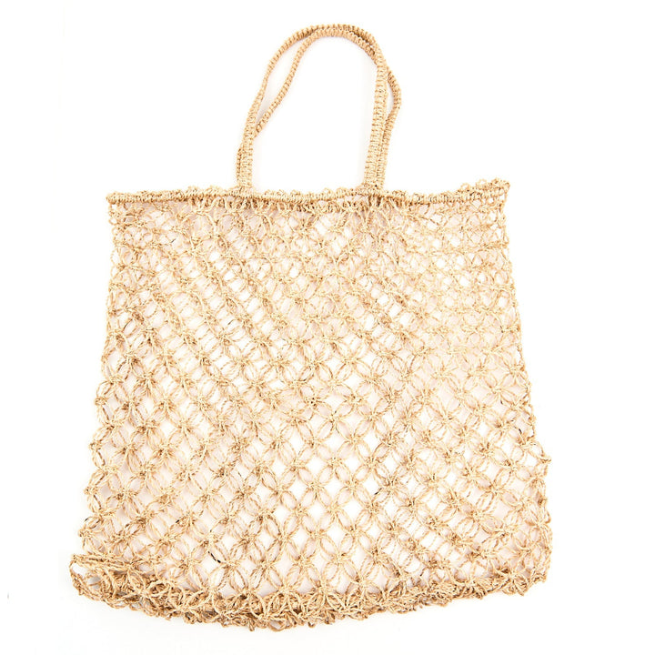 Handcrafted Abaca Market Tote Bag, 15" x 15"