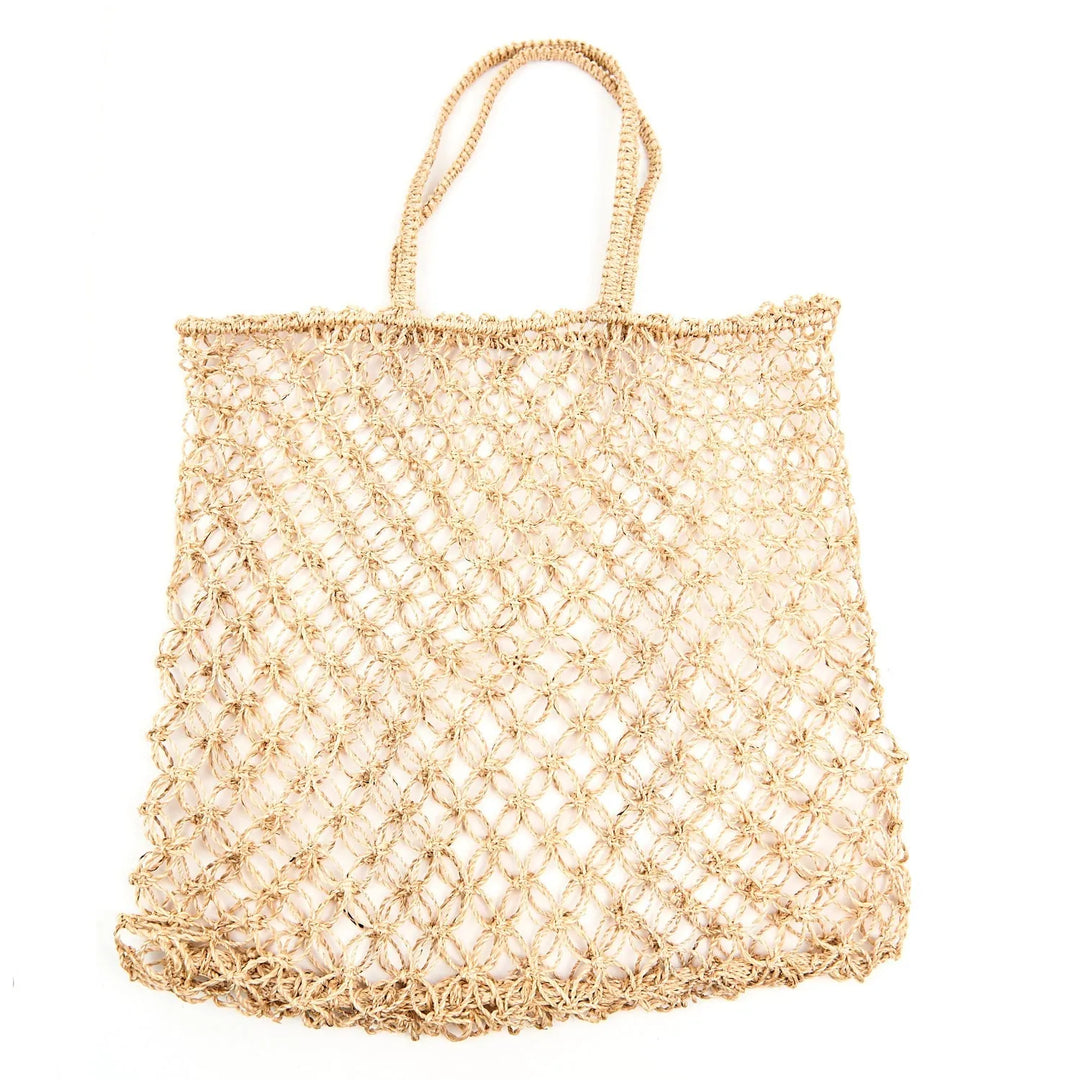 Isla Abaca Macrame Market Tote
