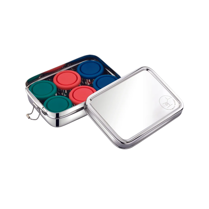 Kids Steel Bento Snack Box Set