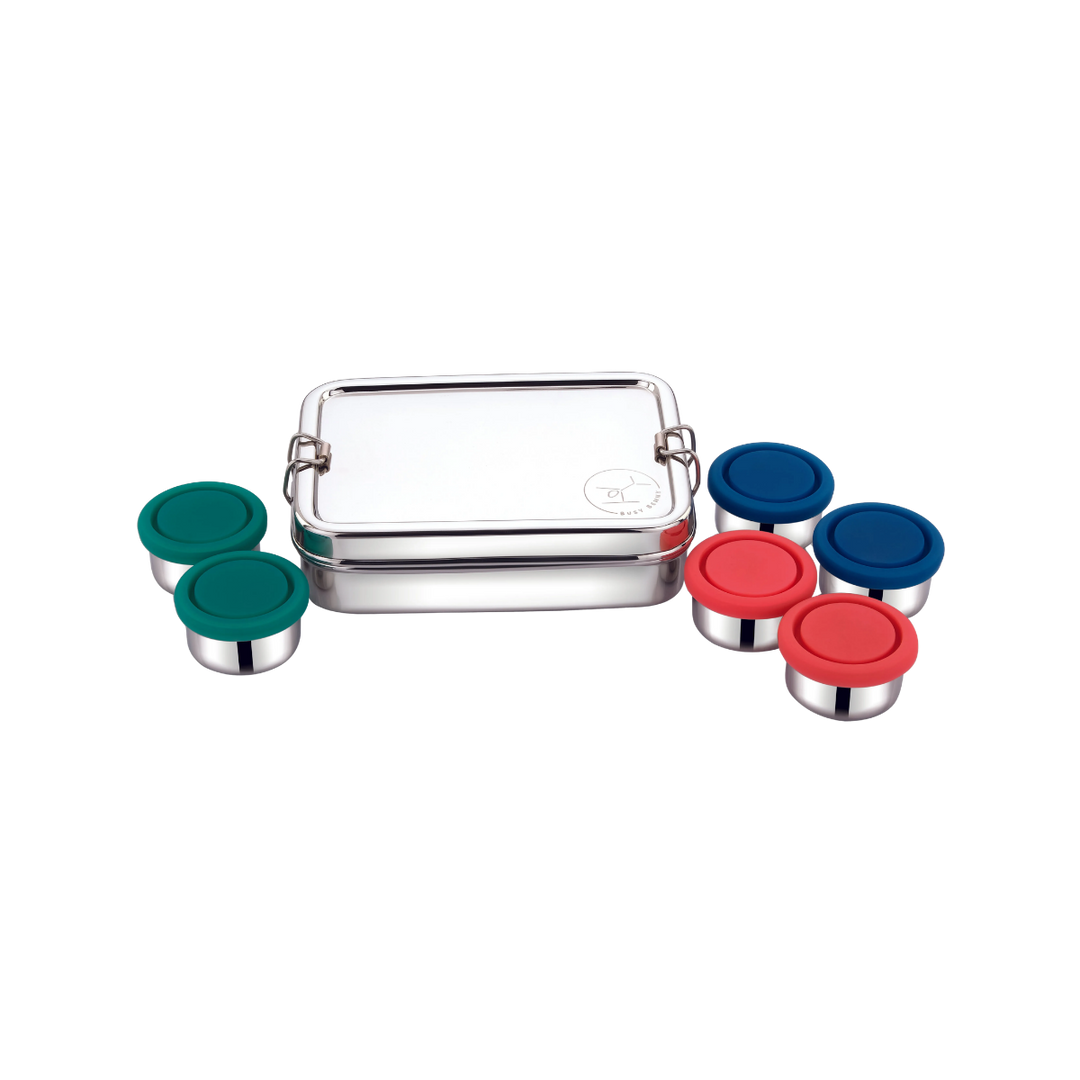 Kids Steel Bento Snack Box Set