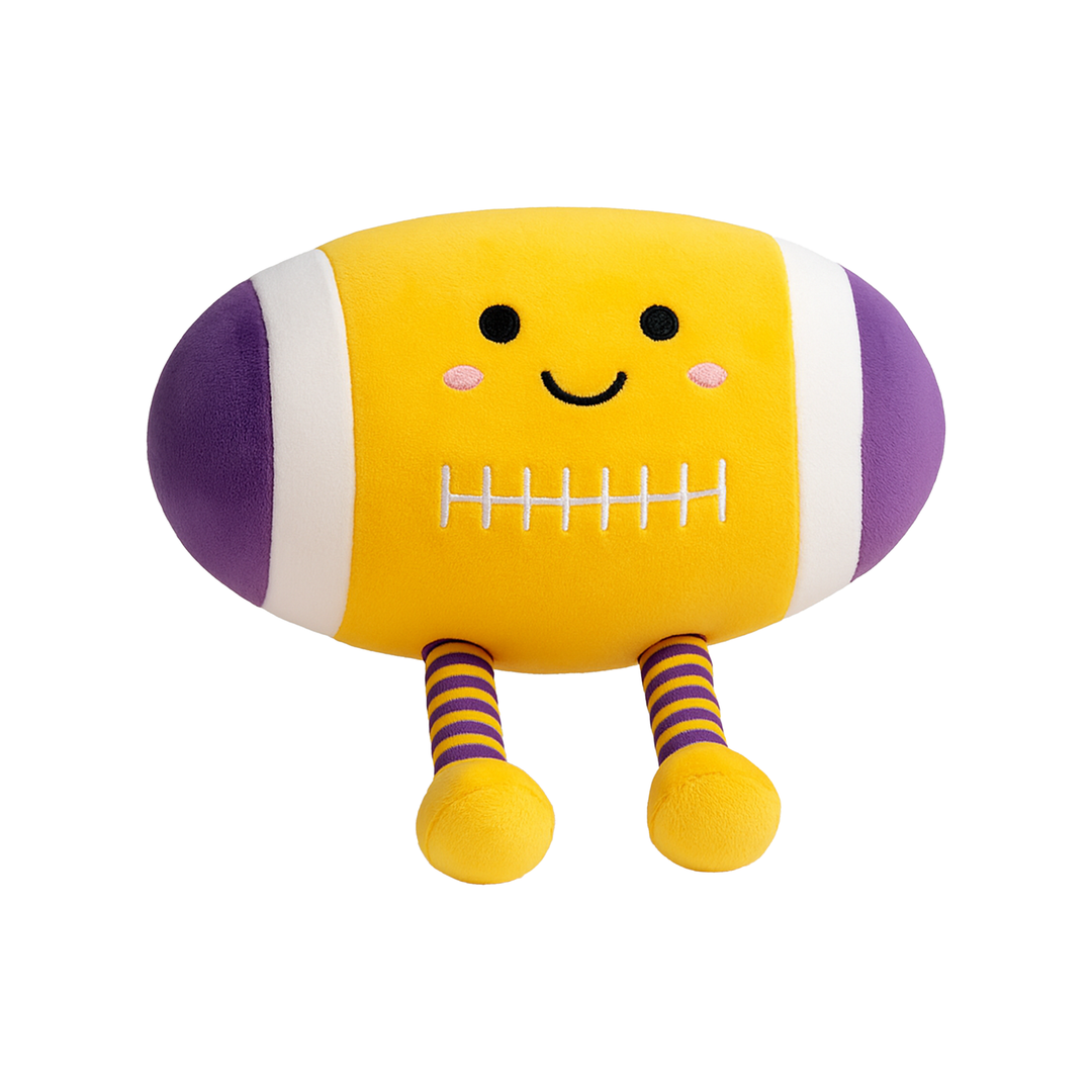 Purple Gold Football Plushie