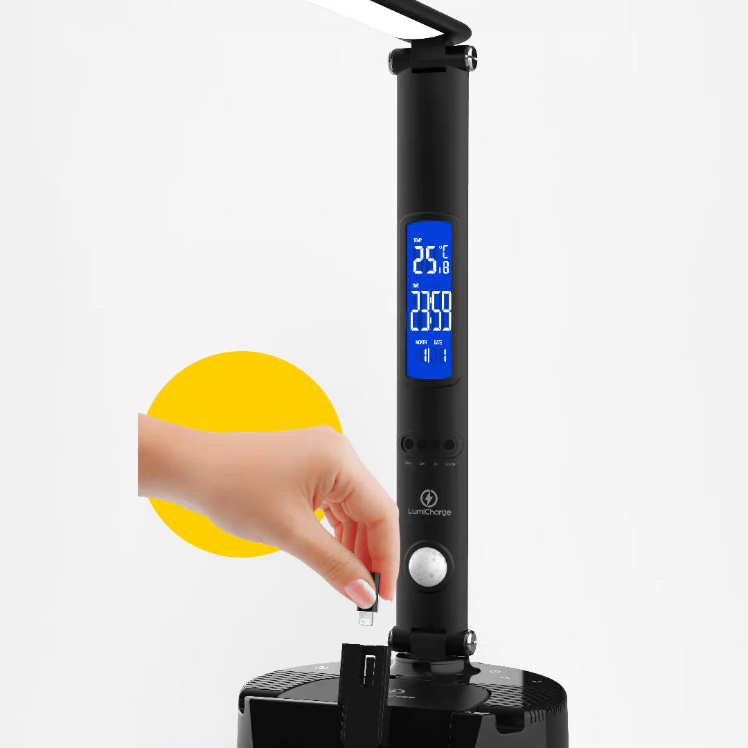 Smart LED Desk Lamp, Wireless Charger &amp; Speaker