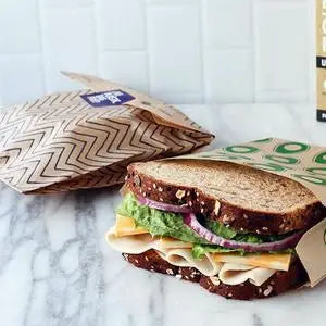Compostable Unbleached Kraft Paper Sandwich Bags, 50 Ct.