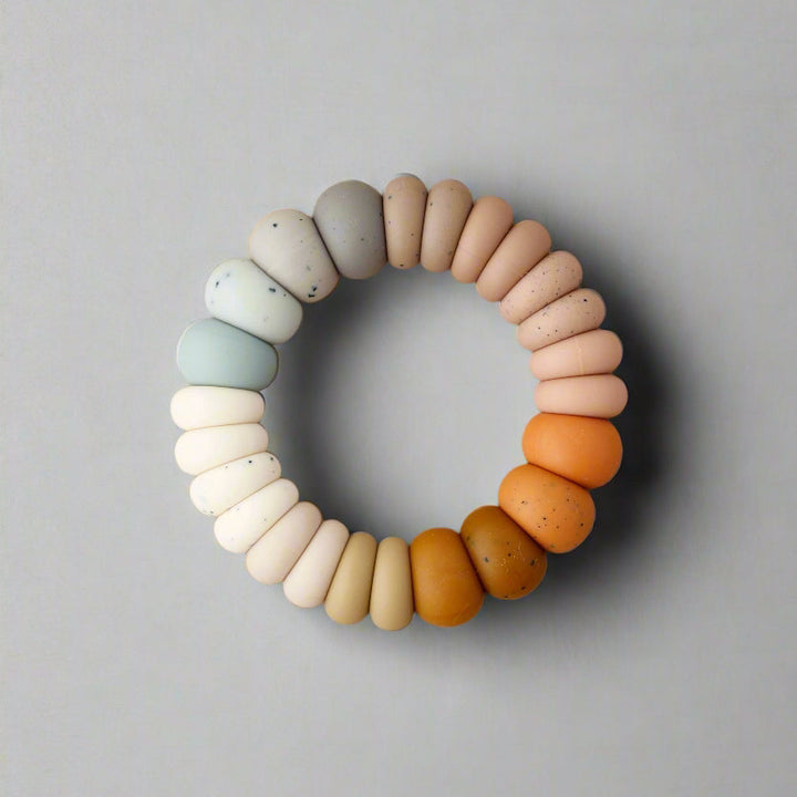 Handcrafted BPA-Free Silicone Teether, Autumn 2.75"
