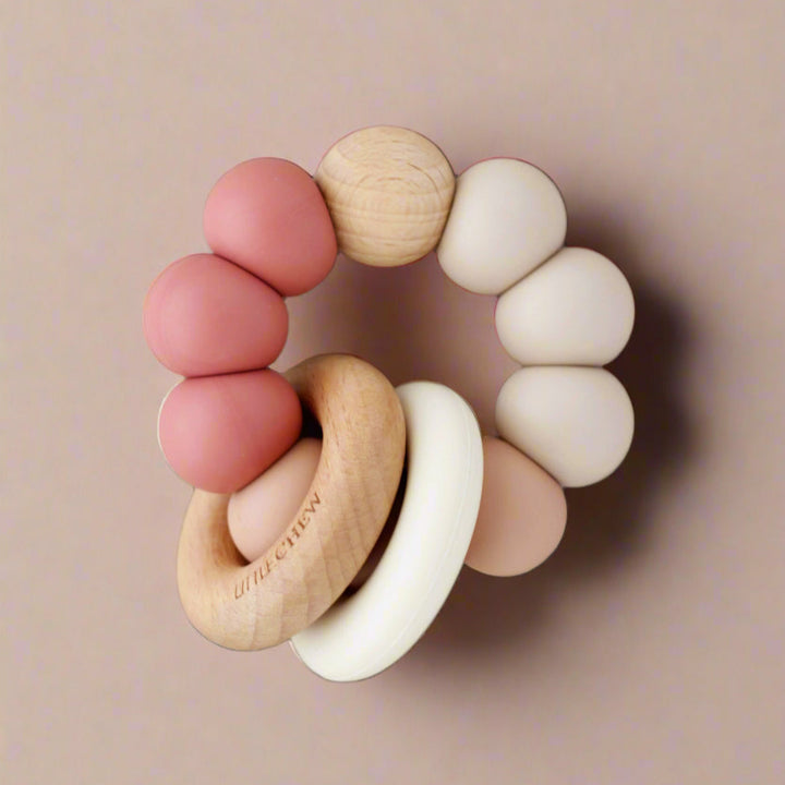 Roy Silicone Beechwood Baby Teether